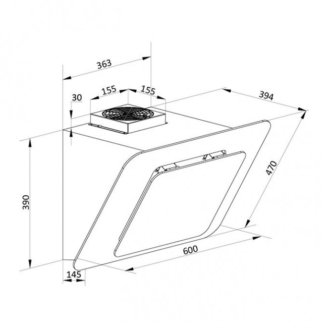 Вытяжка Brandt BHV1674IB Вытяжка Brandt BHV1674IB