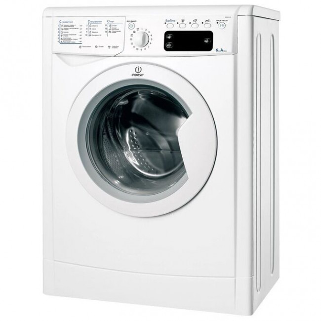 Стиральная машина Indesit IWSE 6105 (CIS)L белая, фронтальная, класс: A, макс. загрузка:6кг, 59.50х42х85 см, 1000 об/мин, дисплей - нет Стиральная машина Indesit IWSE 6105 (CIS)L белая, фронтальная, класс: A, макс. загрузка:6кг, 59.50х42х85 см, 1000 об/мин, дисплей - нет