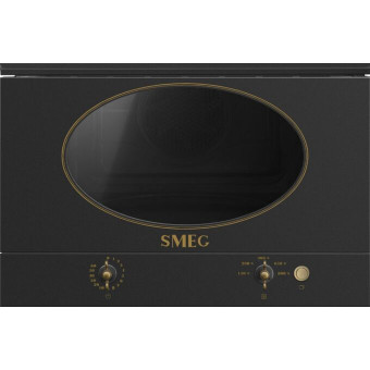 Встраиваемая микроволновая печь SMEG MP822NAO Coloniale антрацит